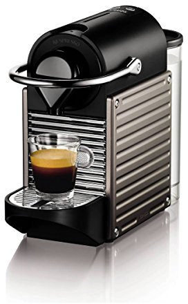Nespresso XN300540 Pixie Coffee Machine, 0.7 liters, Titanium by Krups