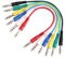 Adam Hall Cables 3 STAR BVV 0060 SET - Juego de 6 cables de conexión de 6,3 mm Jack Stereo 0,60 m