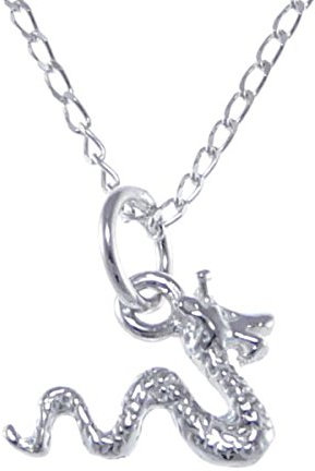 Alexander Castle 925 Sterlingsilber-Halskette mit schottischem Loch Ness Monster-Anhänger (14 mm x 8 mm) mit 18-Zoll-Silberkette und Schmuck-Geschenkbox – Schottische Geschenke für Frauen und Männer