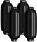 COSTWAY 4 Stück Bootsfender Langfender Kugelfender Set Boot Rammschutz TYP G (Schwarz)