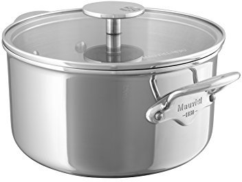 Mauviel1830 M’Cook 523112 Casserole Dish without Lid, Stainless Steel, 28 cm