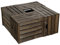 4er set massive Obstkiste Apfelkiste Weinkiste aus dem Alten Land +++ 49 x 42 x 31 cm (DUNKEL)