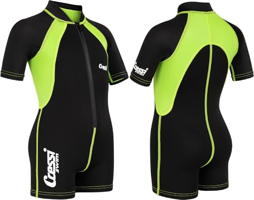 Cressi Kid Shorty Wetsuit 1,5 mm Shorty våtdräkt för barn ultra stretch neopren