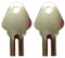 Fradon Lock Baywest 1200 Toilet Paper Dispenser Key 2 Pack
