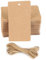 Geschenkanhänger Groß 200 Stk 12X6CM, 300g/m² Kraftpapier Etiketten Tags Packpapier Geschenk (Braun)