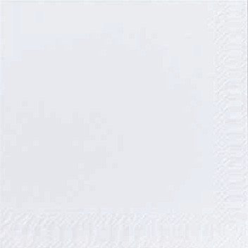 DUNI Servietten, 3-lagig, 24cm, weiß, Papier, 15 x 24 x 12 cm