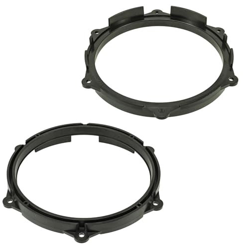 tomzz Audio 2849-003 Lautsprecherringe Adapter Halterungen kompatibel mit Seat Ibiza 6J 2008-2017 Fronttür für 165mm DIN Lautsprecher