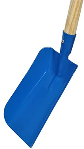 Kinder Gartengeräte, Schaufel blau, Metall mit Holzstiel | Besen, Rechen, Laubbesen, Harke, Grubber, Spaten 1 von 8