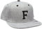 MSTRDS Unisex Letter Snapback F Baseball Cap, F Heather Grey, M-L EU