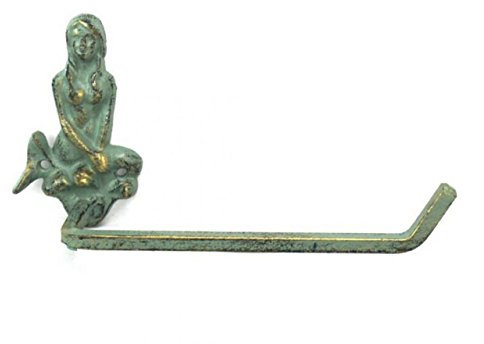 Hampton Nautisches k-9212-bronze Antik Bronze Gusseisen Mermaid Toilettenpapierhalter 25,4 cm – Strand Badezimmer Dekoration – Beach Home Dekorieren
