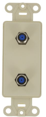 Leviton CATV Video Decora Einsatz Flush Mount Jack, 40682-A - für Fernseher und Monitor - Wandmontage - Neigen - Metall - Bildschirmhalterung