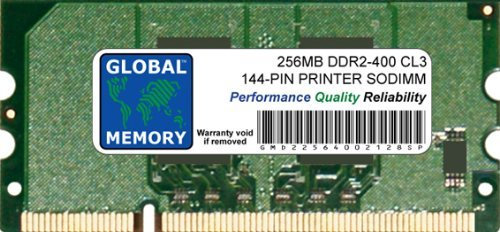 Memoria RAM SODIMM DDR2 da 256 MB 144 pin compatibile con stampanti (CC415A, CLP-MEM202, 311-9272, CB423A, MDDR2-256)