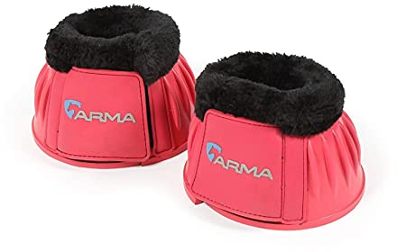 Shires Overreach Boots Fur Trim Pink Pony