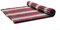 Leewadee Faltbare Bodenmatratze - Japanischer Rollbarer Futon - Tatami Faltmatte - Gästebett - Camping Matratze - Thai Massage Matte, Kapok Füllung, Braun Rot
