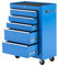 HOMCOM Carrello Porta Utensili Attrezzi Attrezzatura con Cassettiera Azzurro 61.5 x 33 x 82.5cm