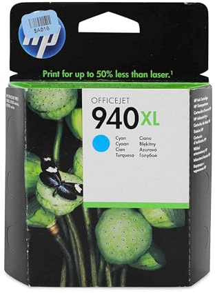 HP C4907AE azurová ink. kazeta 940XL originál