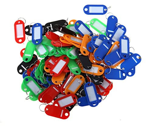 5 Star 08639X Facilities Key Hanger Standard with Fob Label 50x22mm Assorted [Pack 100]
