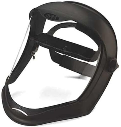 Honeywell Uvex Bionic Face Shield with Clear Polycarbonate Visor and Anti-Fog/Hard Coat (S8510)