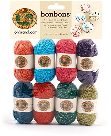 Lion Brand Yarn Company 1-Piece Bonbons, Celebrate, Multi-Colour,8 x 38.3 yd/35 m
