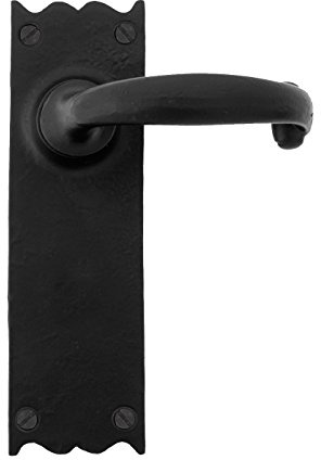 From the Anvil Black Cottage Lever Latch Set