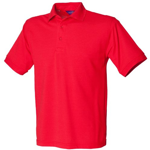 Henbury Mens Short Sleeved 65/35 Pique Polo Shirt