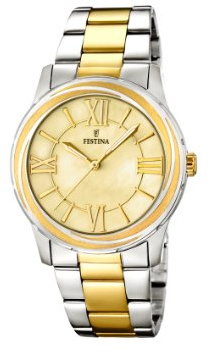 Festina Damen-Armbanduhr Analog Quarz Edelstahl F16723/1