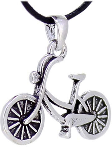 AnhängerFahrrad cruiser aus 925er Sterling Silber 25 x 18 mm, Amulett Kettenanhänger