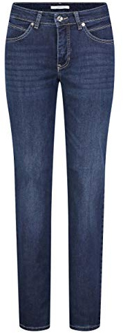 MAC Damen Straight Leg Jeanshose Melanie, Blau (Dark Blue D845), 48 / 34L