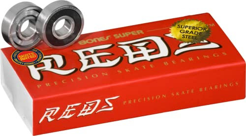 Bones Bearings REDS Super (8mm, 16 Packs 2 Sets) by Bones Bearings