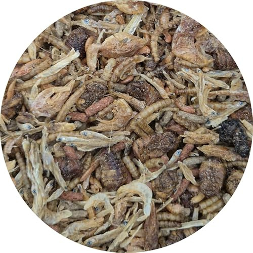 Reptilienmix aus 8 Sorten Trockenfutter Reptilienfutter Schildkrötenfutter (130 g)