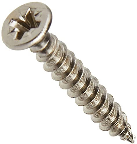 TIMCO PZ1 NKL Classic Hinge Screws - 3.0 x 20 - Nickel Plated - Box of 200