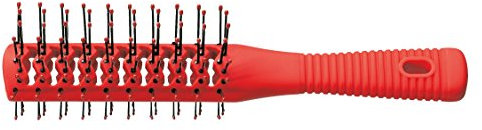 Comair 3020642 Tunnelventbürste doppelseitig Rubberize, rot