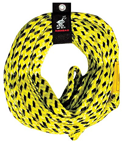 Airhead Tow Rope Abschleppseil | 1-6 Reiter Seil für Abschlepprohre, Mehrfarbig, 60'