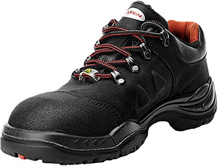 ELTEN Sicherheitsschuhe Till Low ESD S3 HI, Damen und Herren, Leder, Stahlkappe, leicht, klassisch 46, Schwarz