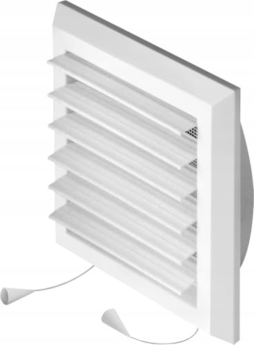 Lüftungsgitter Abschlussgitter Insektenschutz Ø 100mm Jalousie Ventilator T38