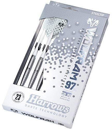 Harrows Wolfram 97% Tungsten Stahlspitzen Dart Set 21g, 22g, 23g, 24g, 25g & 26g - Inklusive Speedline Schäfte, Marathon - Wolfram Flights & Reiseetui (22g)