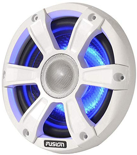 Fusion Marine leistungsstarke Lautsprecher Sport Grill und LED Beleuchtung – Weiß, 16,5 cm