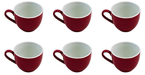 flirt by R&B Espresso-Obere / Espressotasse 'Doppio', 80 ml, Ø 6 x 5 cm, rot (6er Pack)