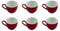 Flirt By R & B Espresso della Tazza/Espresso 'doppio', 80 ML, Ø 6 x 5 cm, Rosso (Confezione da)