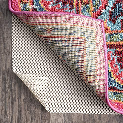 nuLOOM Beau White Solid Power Loomed Area Rug Pad, 5' x 8'