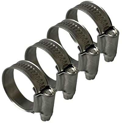 4 Stücke Edelstahl-Schlauchschellen mit Schneckenantrieb, Spannbereich, Bandbreite 12mm, 30-40mm
