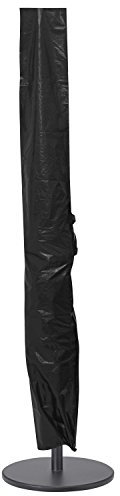 Woodside Black Jumbo Outdoor Garden Cantilever/Banana Parasol Umbrella Cover 0.24-0.45m x 1.92m/0.75ft-1.4ft x 6.25ft