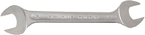 STAHLWILLE Nr. 10 Doppelmaulschlüssel MOTOR Schlüsselweite 27 x 30 mm L.300 mm metrisch, Chrome-Alloy-Steel, verchromt