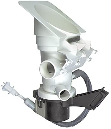 Bauknecht / Whirlpool Pompa di scarico Plaset, Pompa a tecnologia magnetica con connettore pompa e filtro per lavatrici - 481231028144, 481231018458 (vedi Descrizione del prodotto)