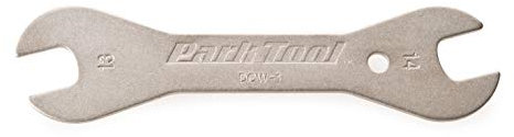 Park Tool DCW-1 Double-Ended Cone Wrench Tool 13 - 14 mm, Silver
