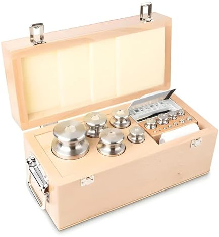 Kern 333-08 Gewichtssatz, Knopfform, Edelstahl feingedreht, 1 Stück