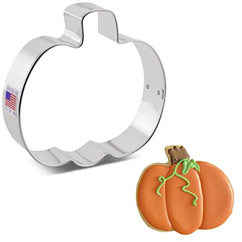Ann Clark Cookie Cutters Cortador de galletas calabaza de Halloween - 10 cm - Acero fabricado en EE. UU.