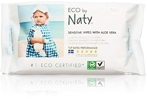 ECO Feuchttücher Sensitive mit Aloe vera 56 Stück Naty