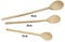 Fackelmann Lot de 3 cuillères en Bois, Marron