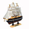 Evilandat Holz Segelboot Modell, 30CM Segelschiff Dekoration, Mediterraner Stil, für Geschenke und Schreibtisch Deko (Zufällige Farbe)